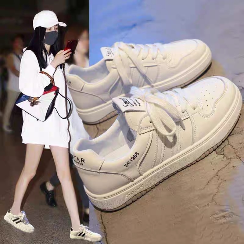 回力瑞小白鞋女2023年春夏季新款平底百搭板鞋女款网面休闲运动鞋