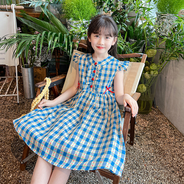女童连衣裙夏款2024新款童装夏季洋气夏装网红中大童儿童装裙子