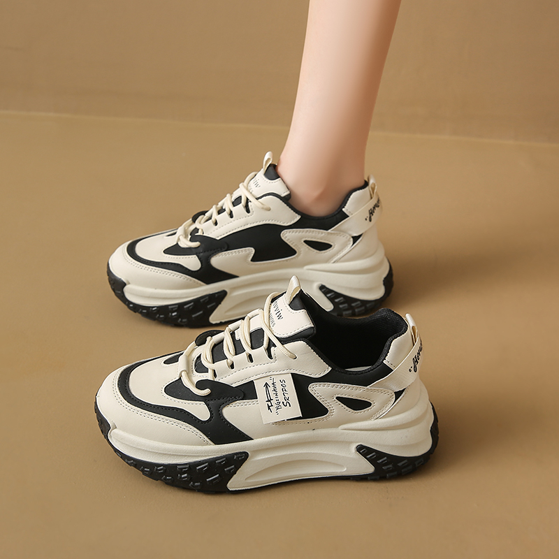 【现货 甩】舒适厚底软面老爹鞋新款女轻便防滑耐磨休闲鞋【11沙雨】