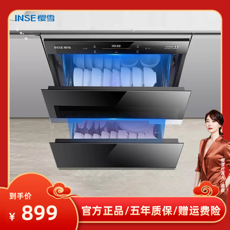 樱雪消毒柜碗柜家用嵌入式消柜厨房碗柜家庭高温柜大容量双层2122