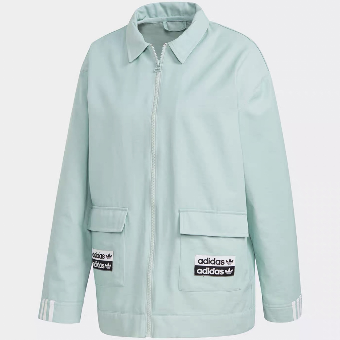 阿迪达斯#BJCC 三叶草 JACKET 女子休闲运动茄克外套 FM2460
