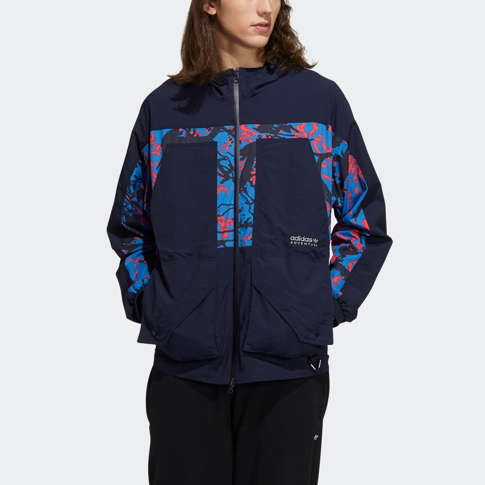 adidas阿迪达斯#BJCC三叶草男装春秋运动夹克外套H46700