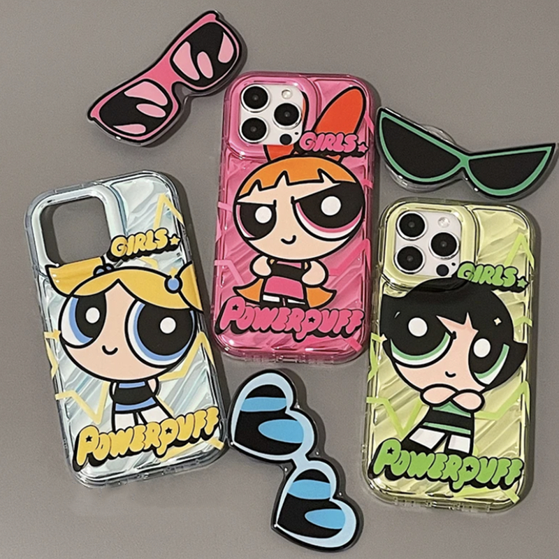 墨镜飞天小女警iPhone14promax手机壳苹果13可爱11/13卡通xr软78p