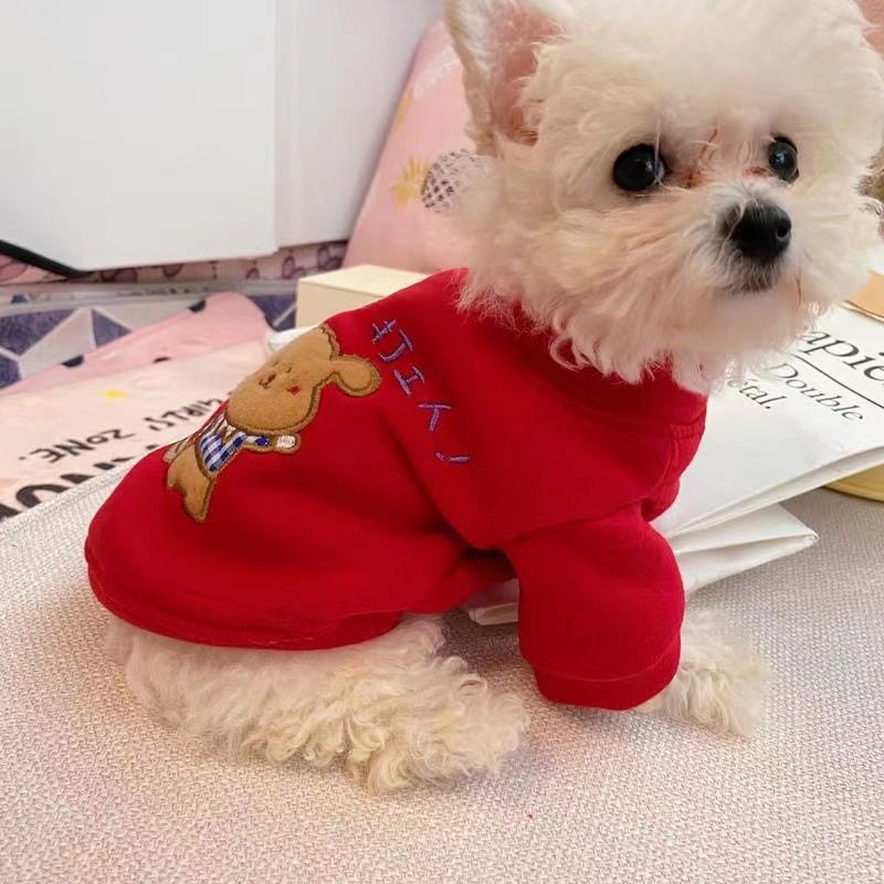 {冬季爆款}加绒宠物衣服泰迪博美猫咪比熊狗狗春秋冬装厚款幼犬搞