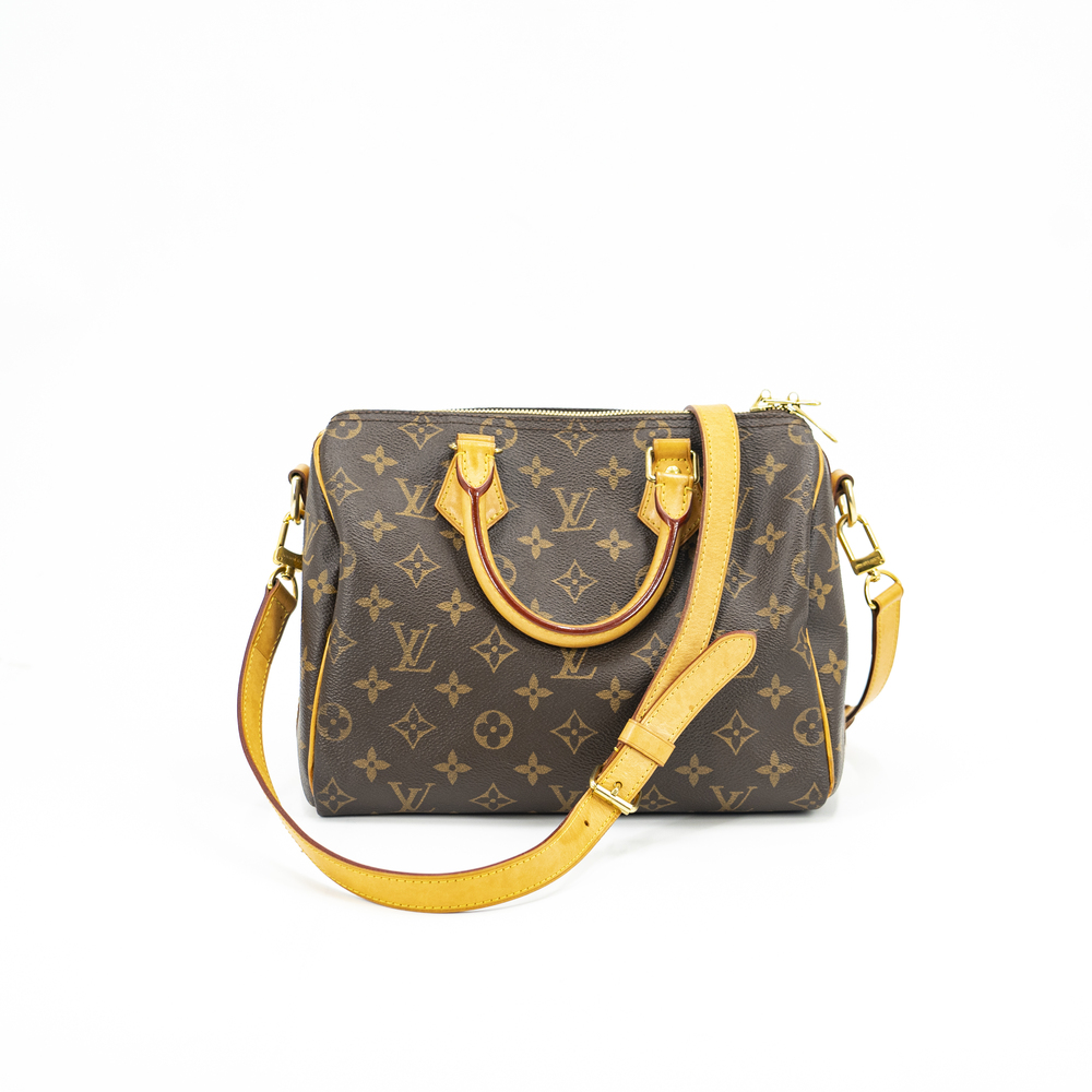 95新 LouisVuitton/路易威登 speedy25肩带款单肩斜挎包 47410