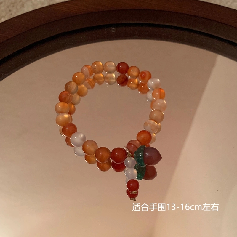 国风单圈手链百搭小众古风小柿子8658-17