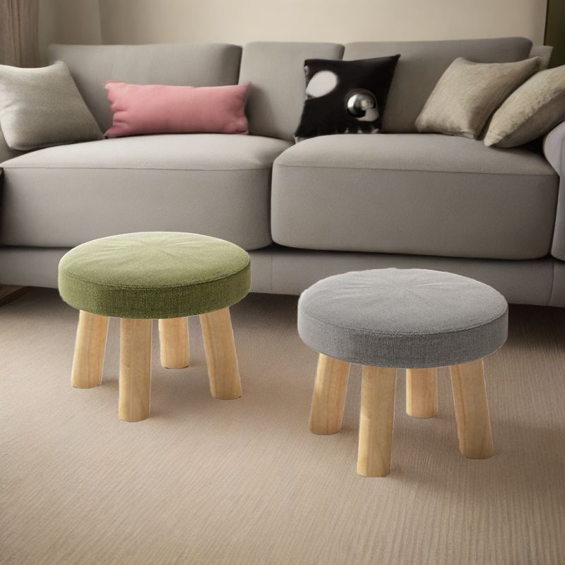 BB123小凳子家用矮凳创意软座沙发凳圆敦凳板凳客厅门口换鞋凳儿