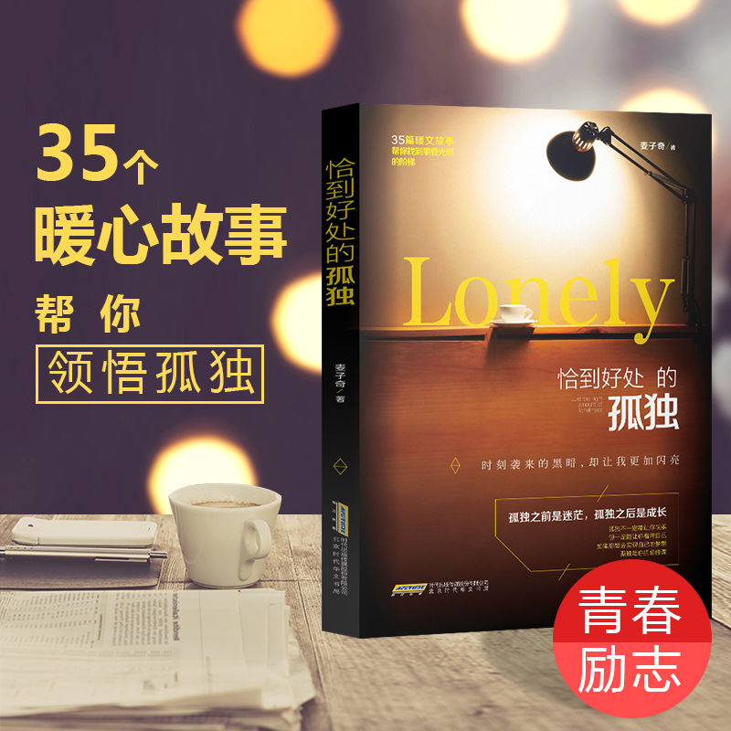 恰到好处的孤独正版青春励志成长故事努力拼搏书籍自我实现自控力