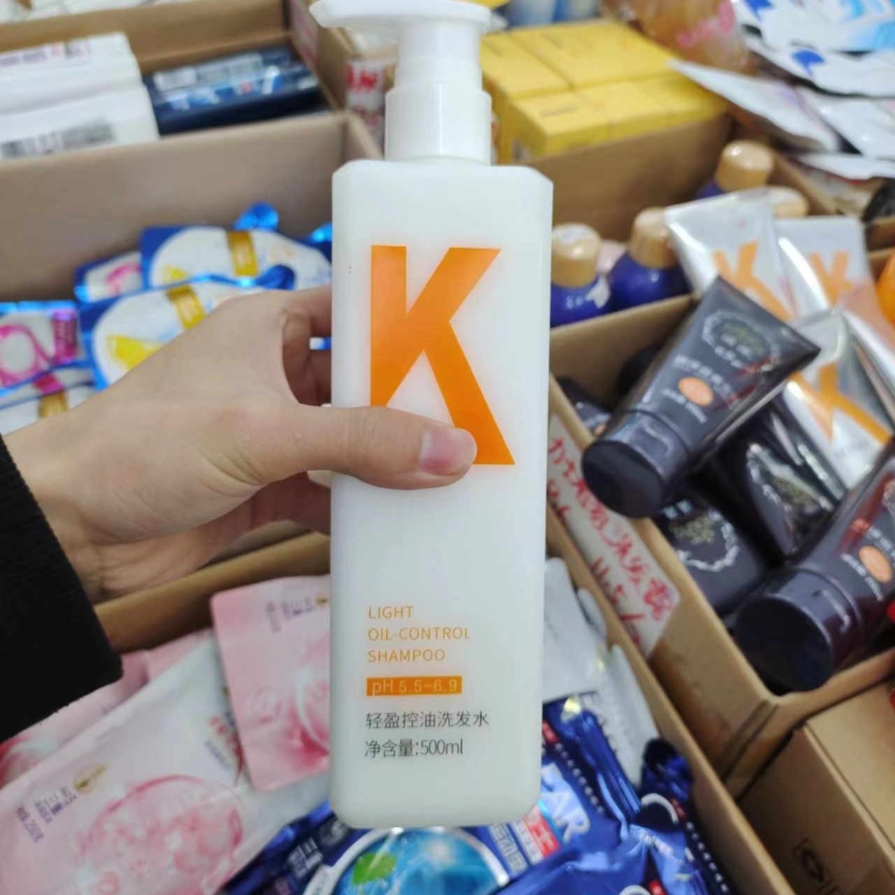 （Kn顺滑洗发水500ml*1  ）柔绵巾