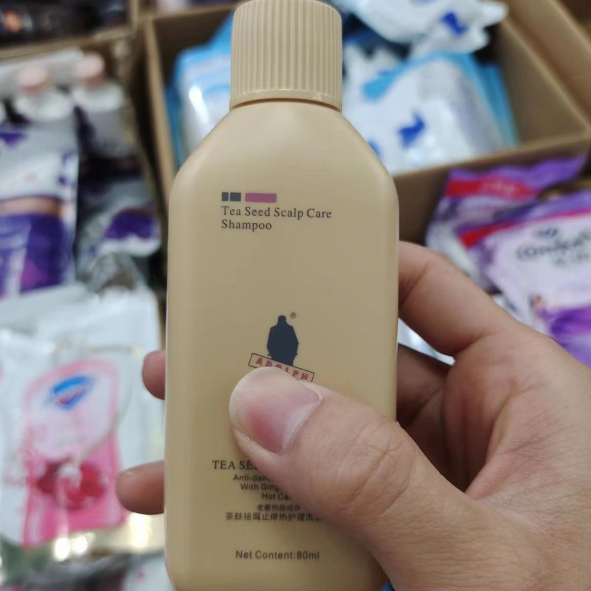 （到手480ml 阿轻柔洗发水80g*6）柔绵巾