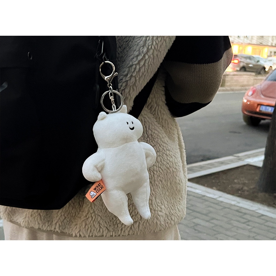 解压摆件办公室可爱什么猫玩偶叉腰毛绒挂件公仔吊坠配饰礼物装饰