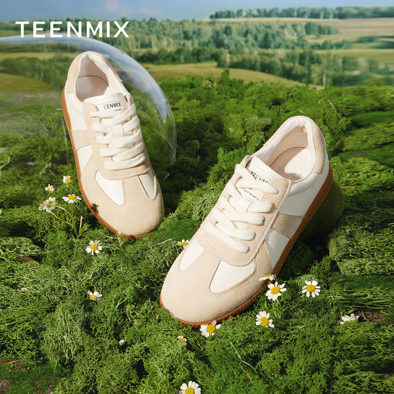 Teenmix/天美意时尚百搭运动阿甘鞋潮流厚底低帮女休闲鞋BC521AM2
