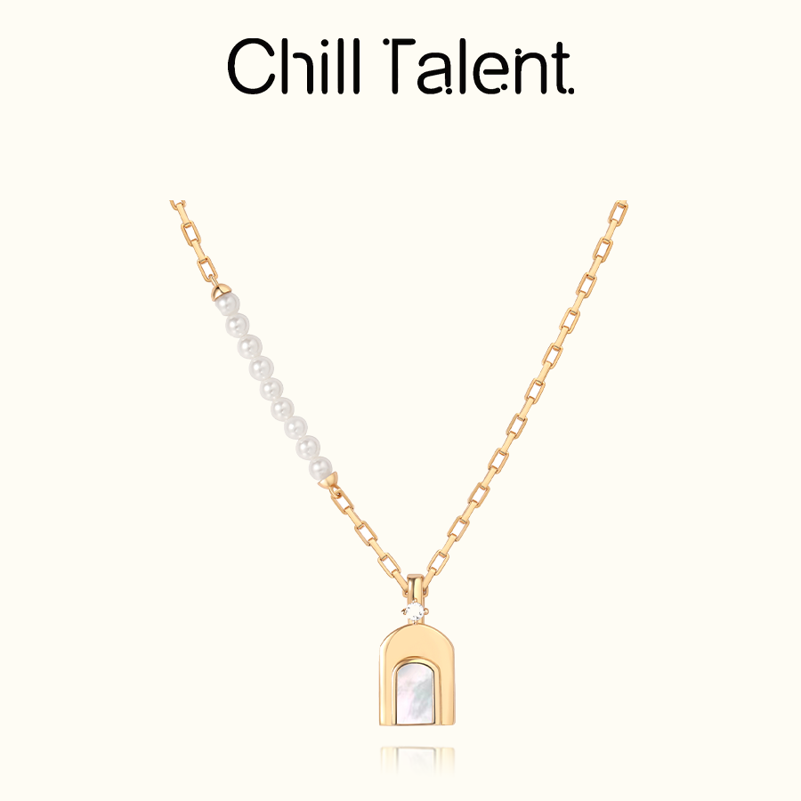 铜合金项链  ChillTalent•浪漫拱门锆石项链设计520礼物送女友