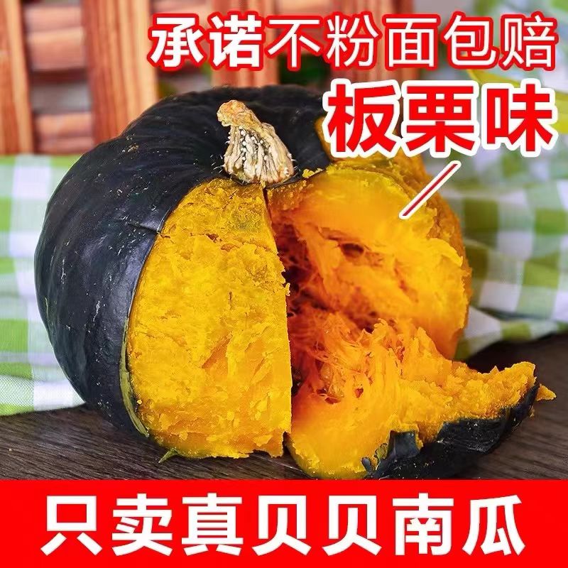 【不粉不面包赔】山东贝贝南瓜 粉糯香甜 孕妈辅食严选 净重4.5-5斤
