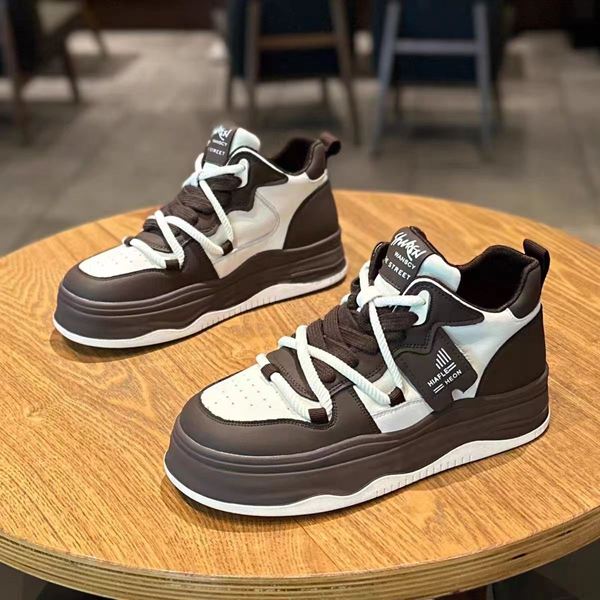 5640-D6时尚休闲鞋时尚百搭厚底春季ins高帮秋冬