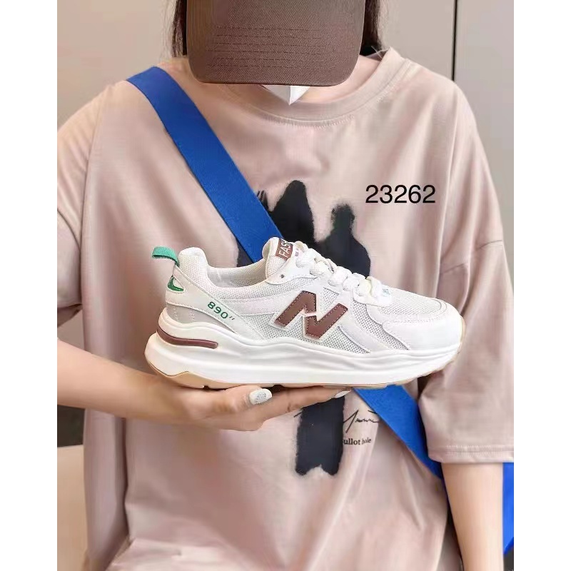 4880-C7-百搭夏季潮流网红女士透气学生厚底时尚休闲鞋
