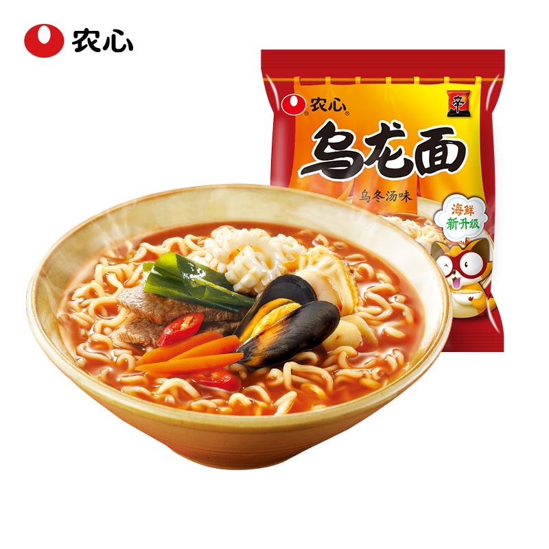 农心乌龙面韩式乌冬汤方便面连拉面泡面煮面速食笋0g
