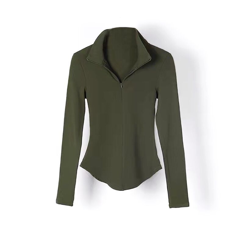 秋冬加厚舞蹈服女性感显瘦黑色古典舞练功服修身现代舞立领训练服