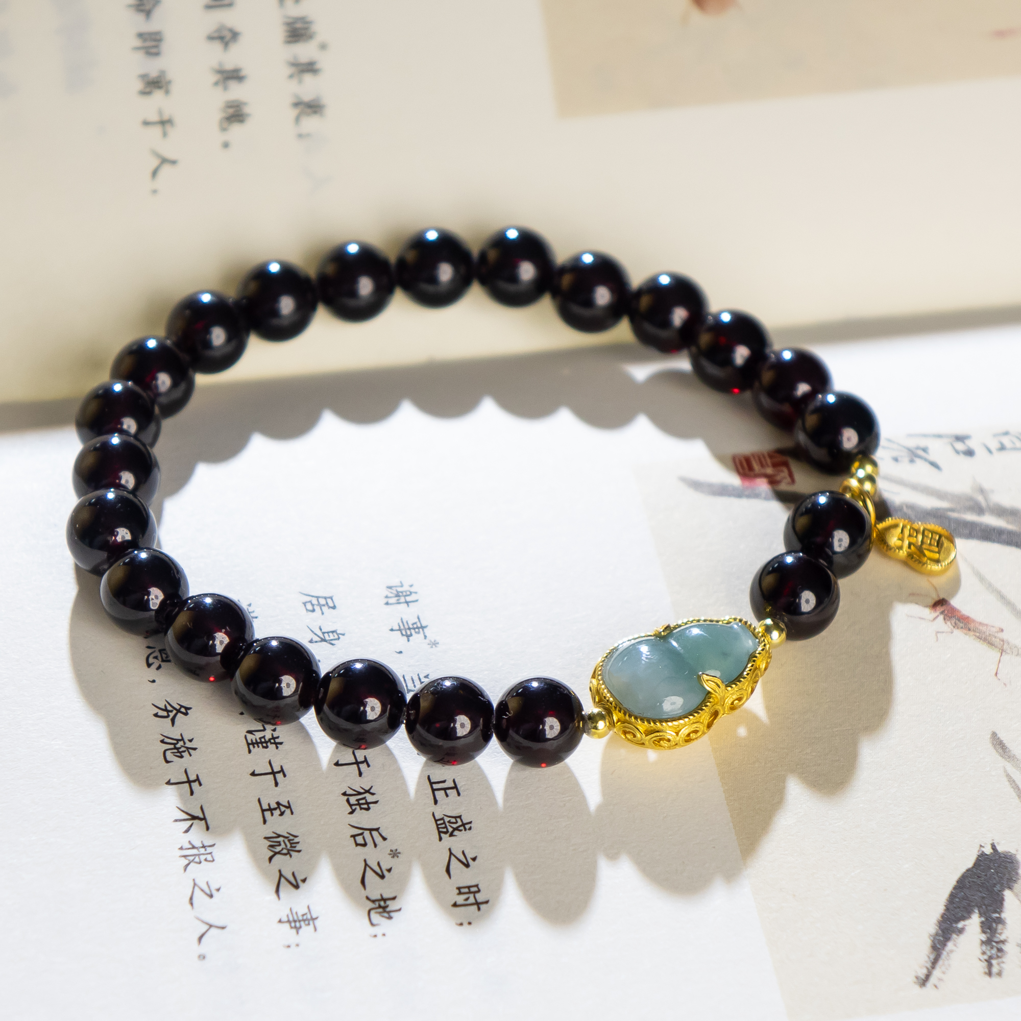 一了个卜【元气】S925银石榴石手串