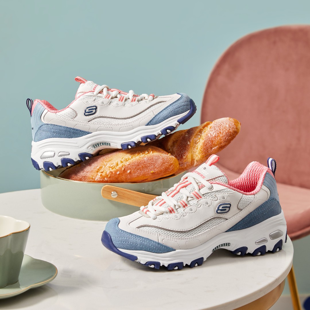 【斯凯奇】斯凯奇奶茶熊女老爹鞋熊猫鞋复古运动鞋时尚13167 DB商品图