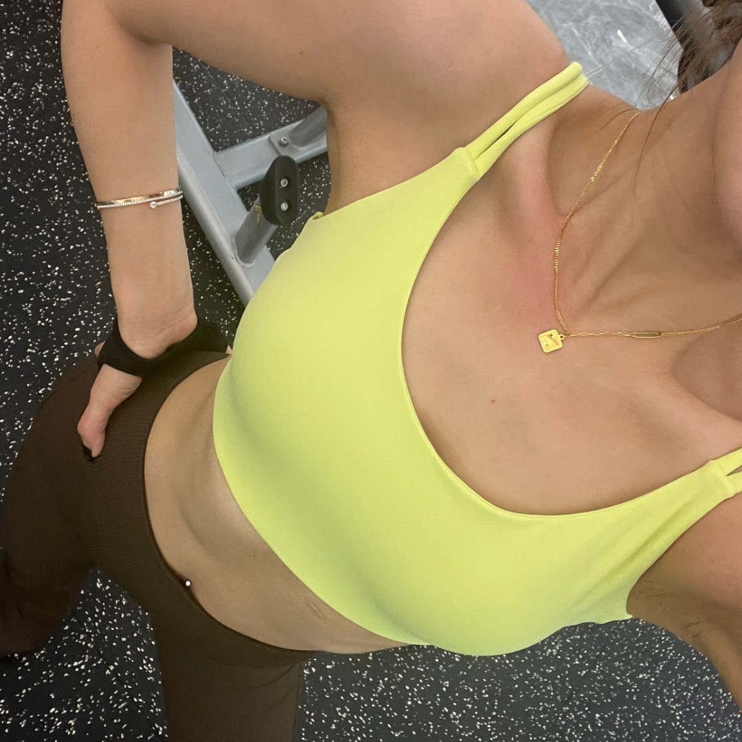 YOYO健身-欧美健身服双吊带瑜伽背心 lulu原厂超轻盈裸感运动文胸