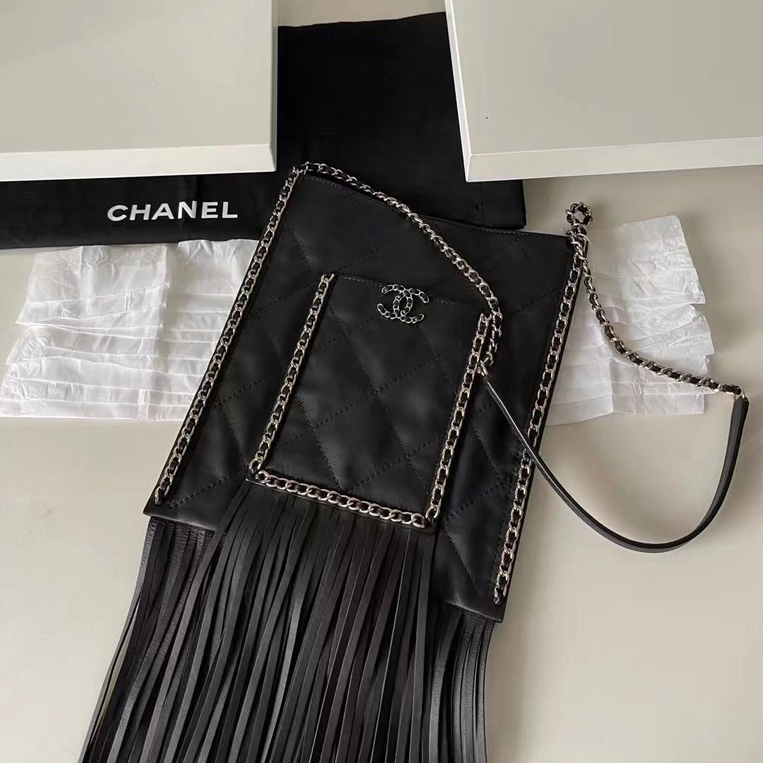 95新 Chanel/香奈儿 2022ss新款芯片流苏包/001030501