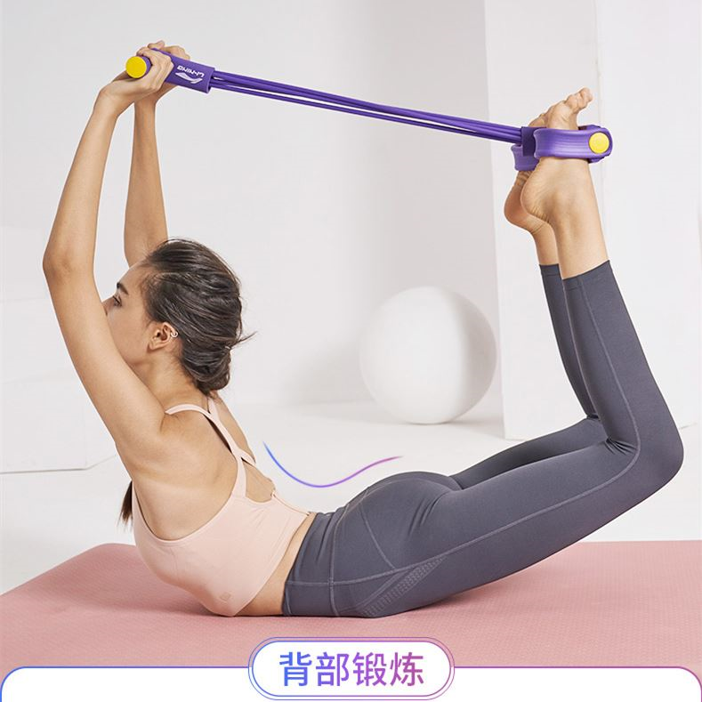 小燕飞拉伸器脚蹬拉力器卷腹脚踏开肩美背神器拉力绳训练腿部器材