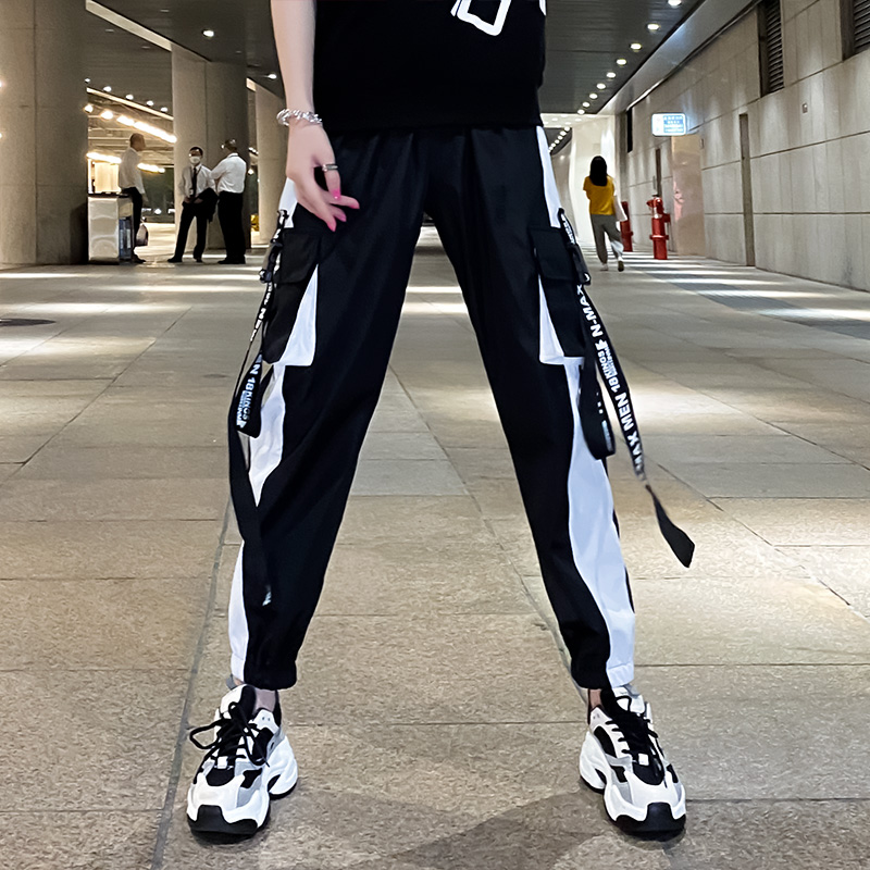 曳步舞工装裤子男女同款运动裤广场舞春秋速干布裤子