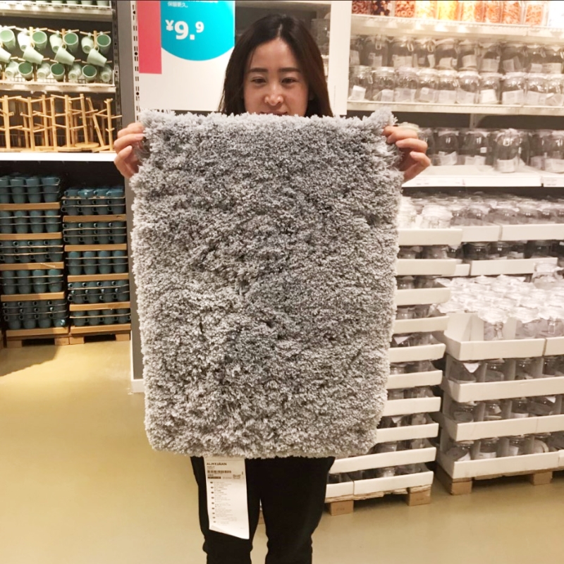 IKEA宜家阿尔穆谢恩浴室防滑垫脚垫门垫地垫吸水地毯酒店地巾