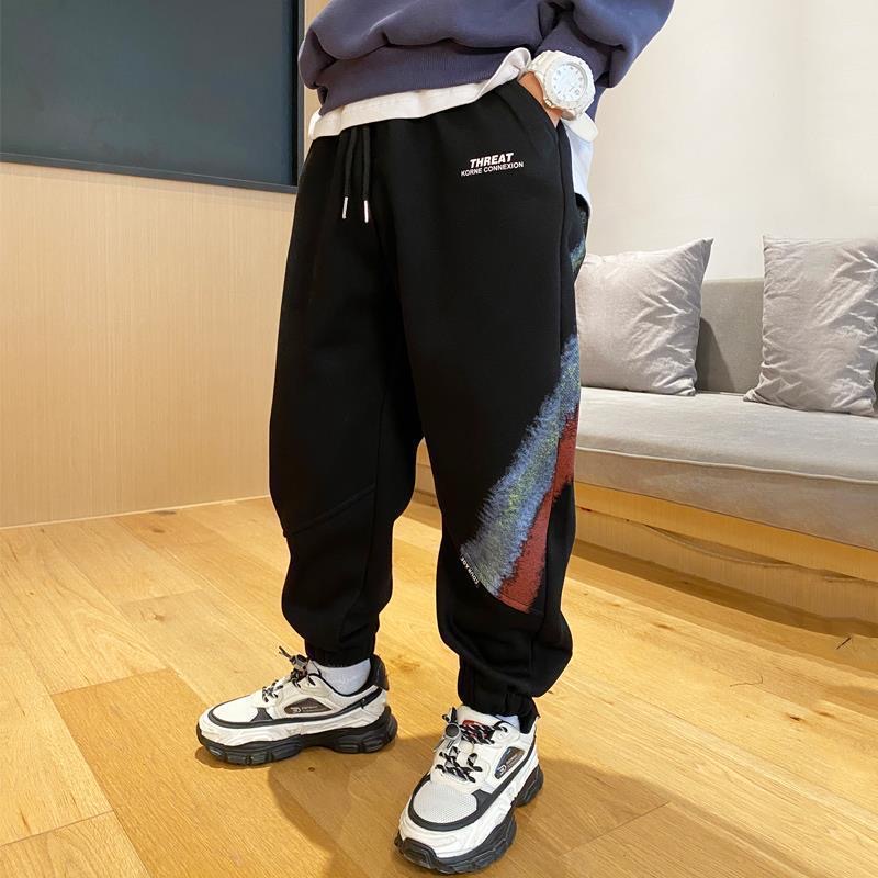 童装裤男童长裤春秋季儿童裤子2023新款中大童装运动裤男孩卫裤帅