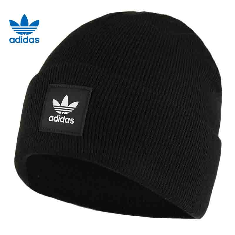 adidas阿迪达斯三叶草男女针织帽运动潮流休闲舒适针织棉帽ED8712