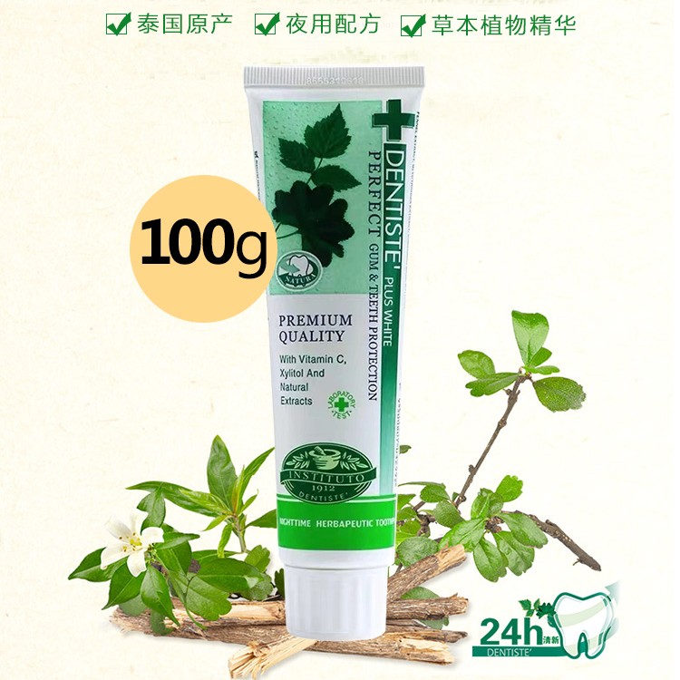 Lisa同款DENTISTE丹师特天然牙膏口气清新去美白牙齿100g