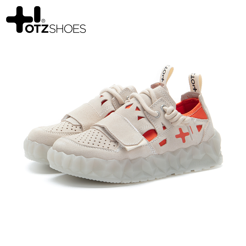 OTZshoes小众潮流时尚女鞋丑萌冰山果冻厚秋冬翻毛皮百搭情侣鞋