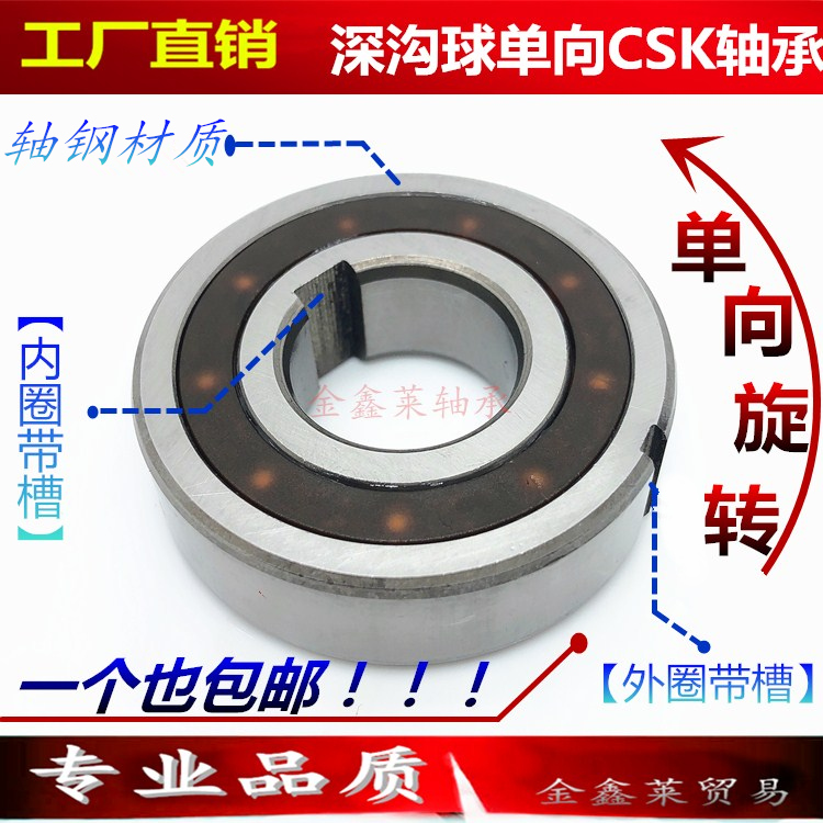 单向轴承CSK8 10 12 CSK15 CSK17 CSK20 25 30 35 40 6004 6005PP