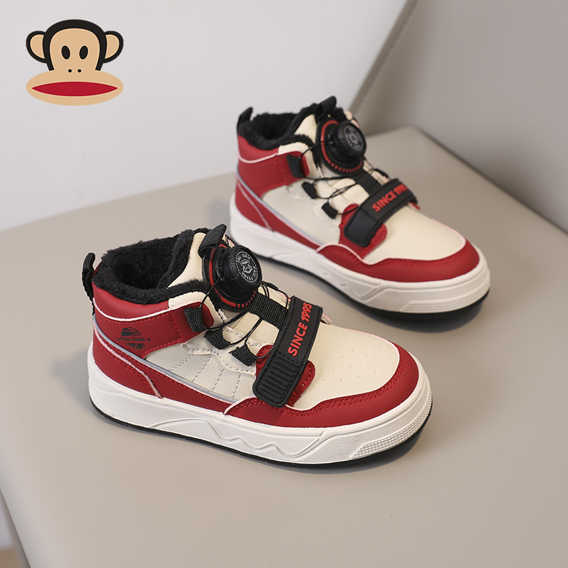 大嘴猴童鞋儿童棉鞋2023冬季新款男鞋加绒运动鞋子女童二棉鞋冬鞋