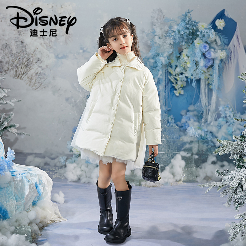 【TC】Disney/迪士尼女童冬季新款简约洋气日常羽绒外套XCE4SU011