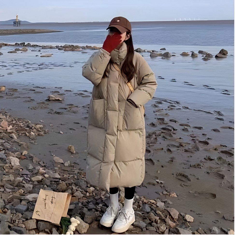 冬季新款棉衣中长款大码宽松棉服女加厚韩版休闲过膝棉袄时尚外套