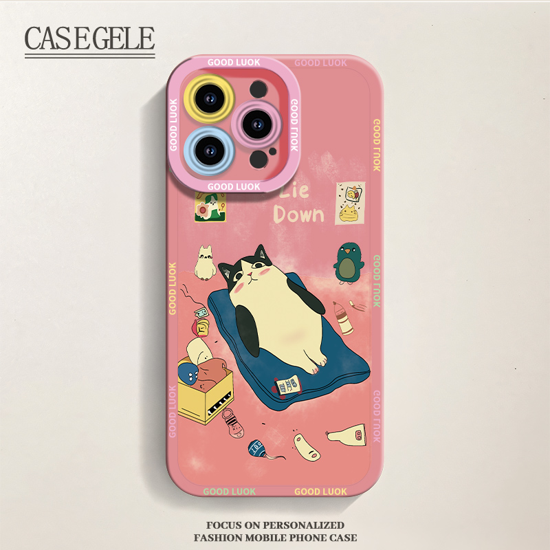 睡觉猫ins风适用iphone15苹果手机壳14软胶13/12Promax创意小众