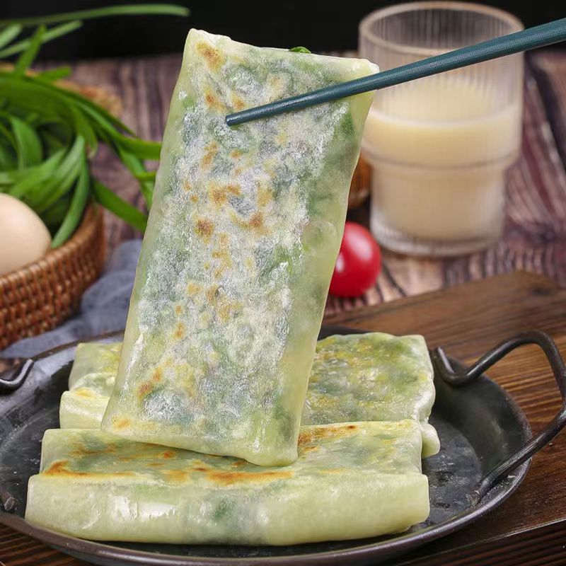 韭菜盒子鸡蛋粉条素馅香煎韭菜盒子早餐素食半成品学生早餐夜宵