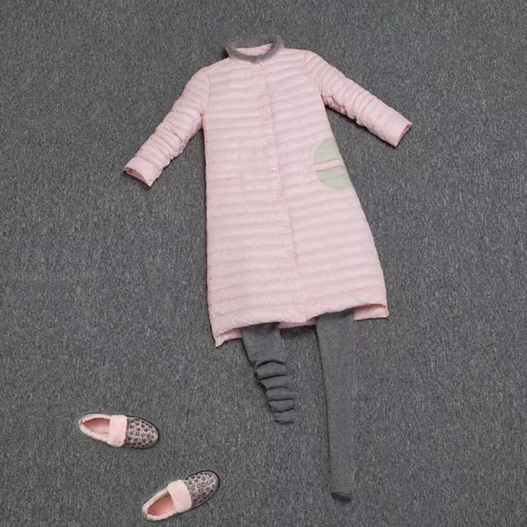 7760 修身显瘦欧洲站冬装女新款欧货潮百搭韩版中长款外套