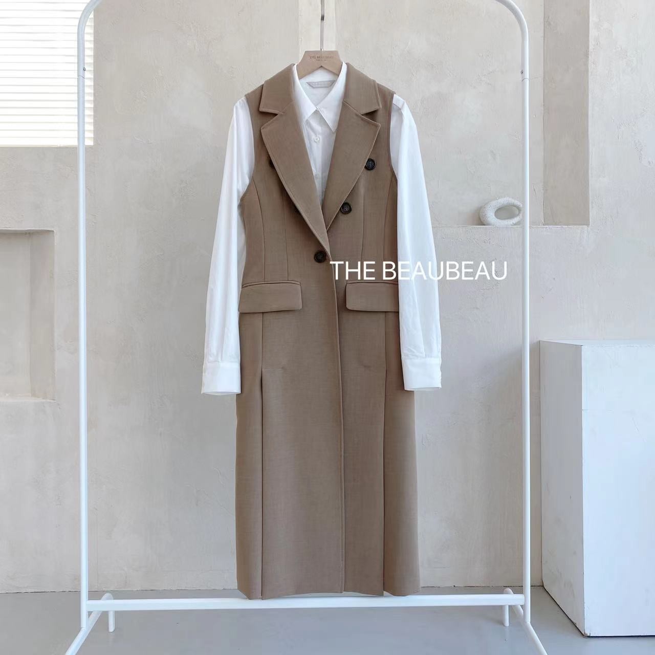 （布布款） 米罗高端长款西服马甲TBB0578