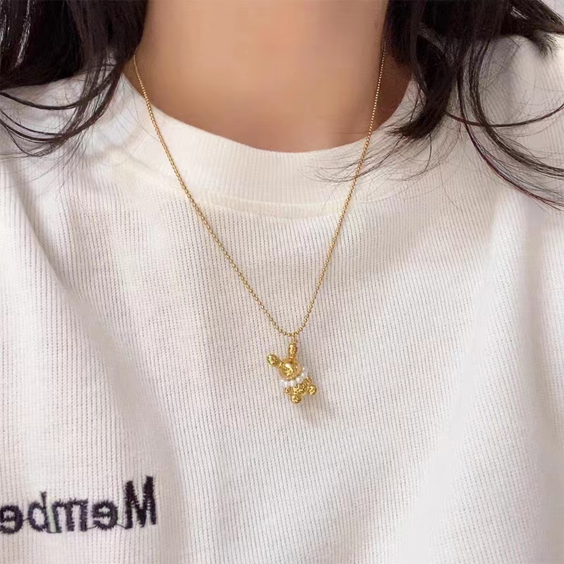 合金项链 A-159胖妹妹大码饰品时尚百搭可爱加长立体小兔子项链