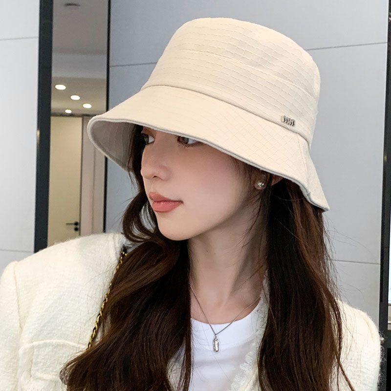 2023新款素颜遮脸渔夫帽子女韩版网红休闲百搭遮阳防晒显脸小盆帽