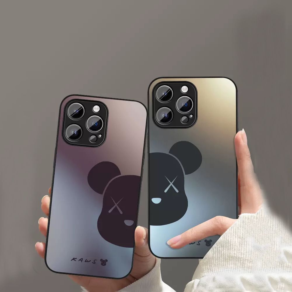 半边熊头苹果14promax手机壳7玻璃iPhone13/12镜头全包xsmax爆款8