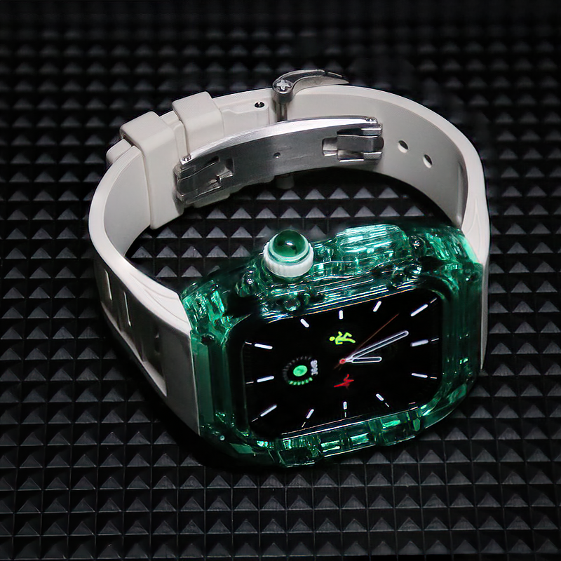 适用AppleWatchUltra表带AppleWatch表壳Ultra2透明保护套iWatch9