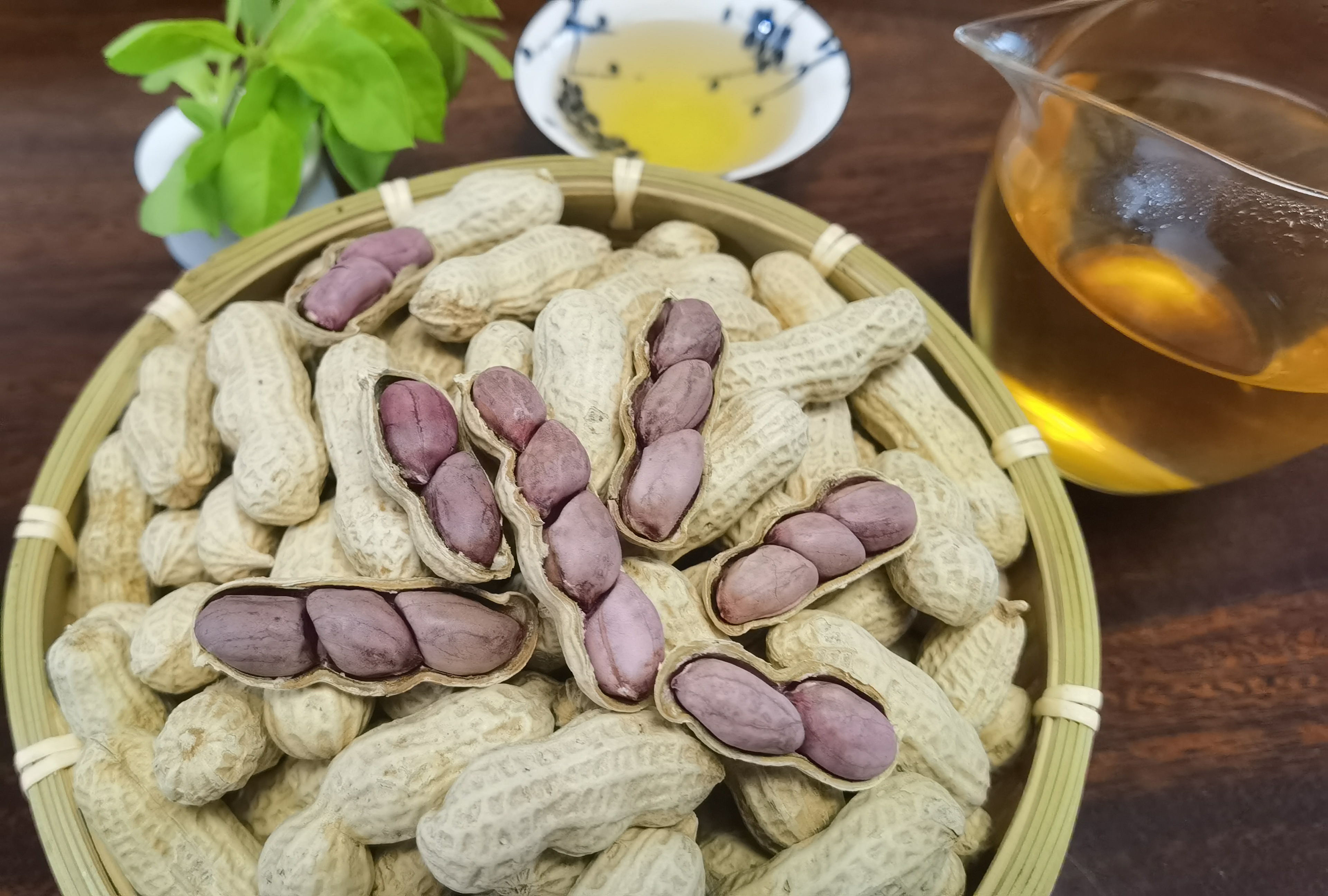 [龙岩正宗花生]蒜香水煮日晒带壳花生批发紫衣花生喜庆结婚新鲜