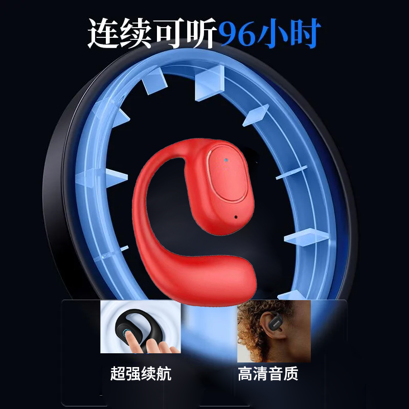 无线蓝牙耳机左耳式挂耳式无痛超长待机运动适用苹果华为单耳