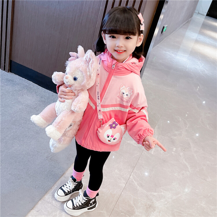 小香风外套韩版冬季卡通动漫女童儿童洋气时尚保暖时髦上衣保暖潮