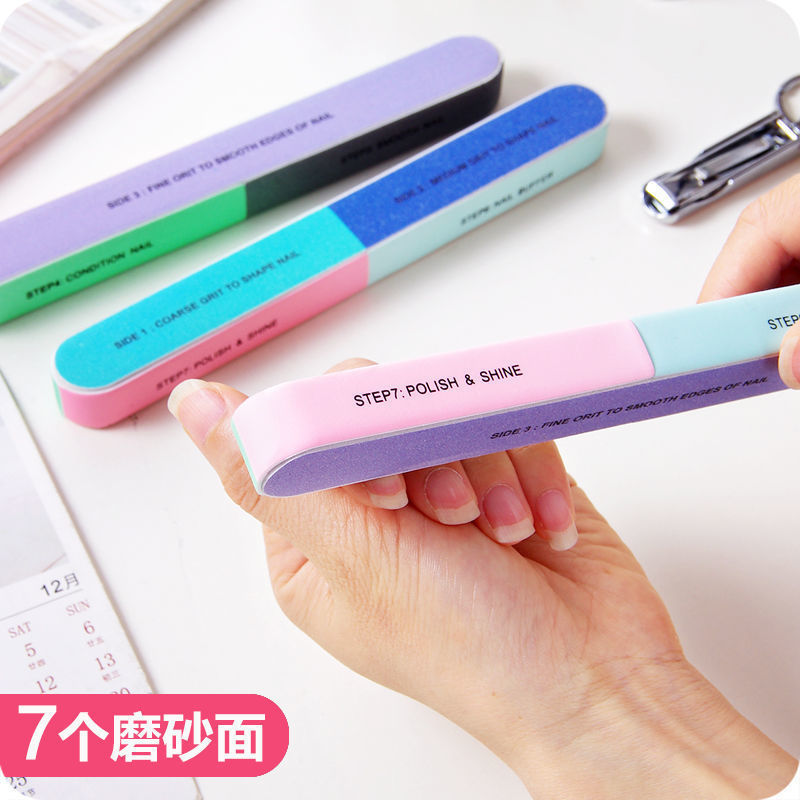 花磨指甲器多面打磨美甲工磨砂条美甲打磨抛光条磨指甲搓条砂条印