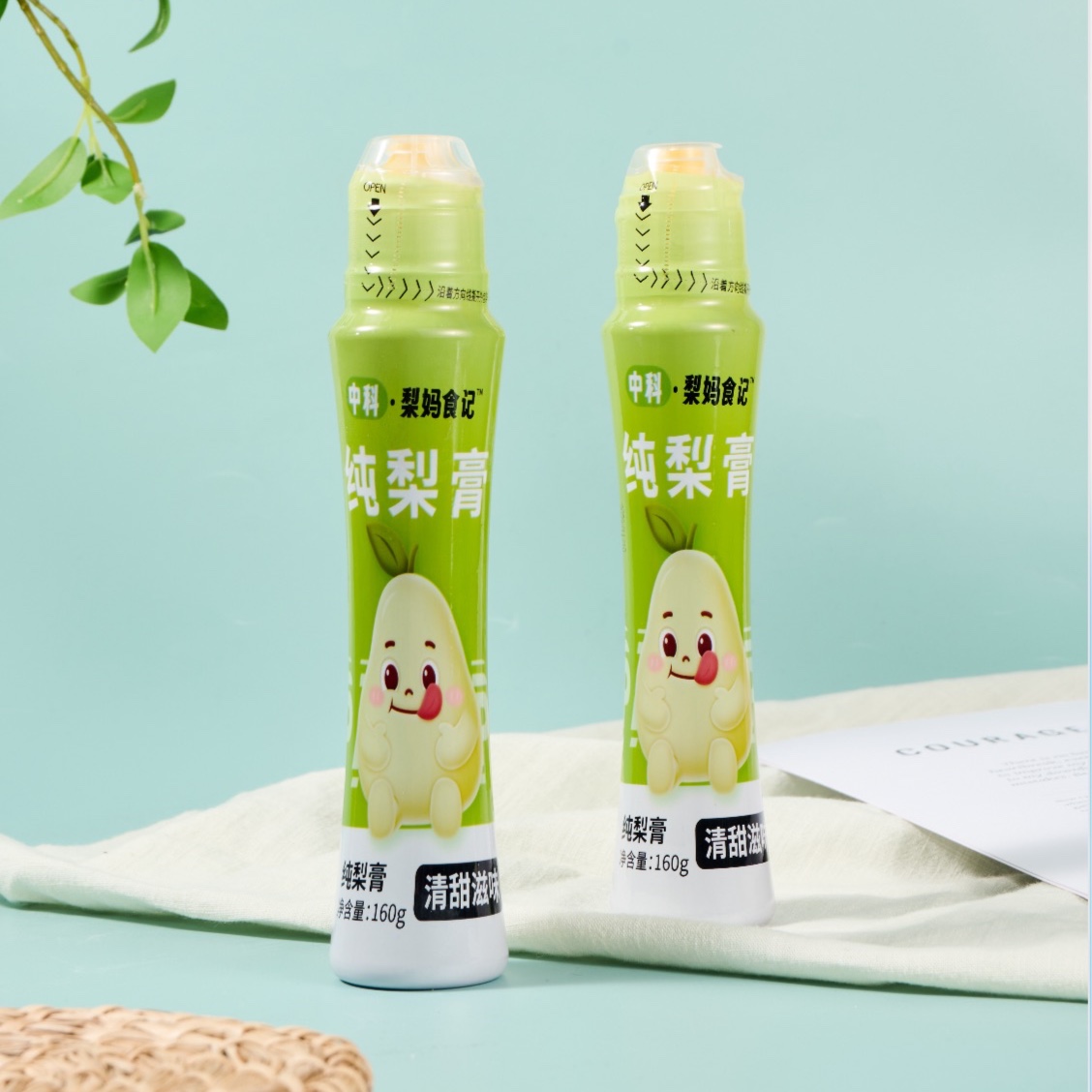 纯梨膏 鲜梨鲜榨 纯梨熬制 不含蜂蜜 宝宝爱喝 160g/瓶